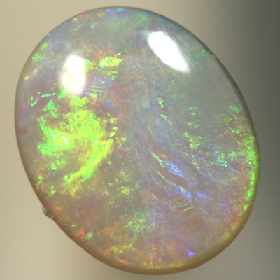SOLID SEMI BLACK OPAL Green and burning orange, bright crispy fire